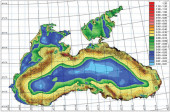 Results of numerical calculations of surface currents (m / s) according to the combined model of the Black and Azov seas (05.00 GMT, 05.03.2013) Results of numerical calculations of surface currents (m / s) according to the combined model of the Black and Azov seas (05.00 GMT, 05.03.2013)
