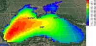 Средняя за 1979-2016 гг. мощность ветрового волнения (кВт/м) 