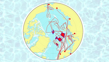Маршруты экспедицийЛаборатории гидрологических процессов в Арктике 